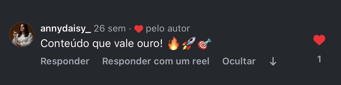 Comentário de feedback