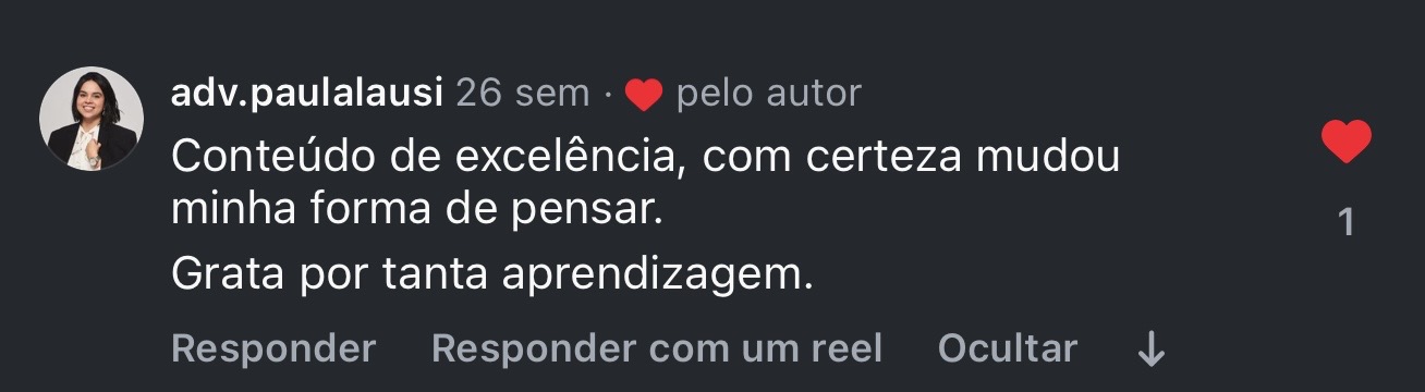 Comentário de feedback